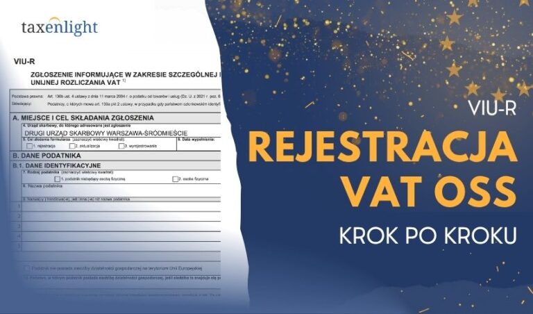 Rejestracja VAT OSS – VIU-R krok po kroku