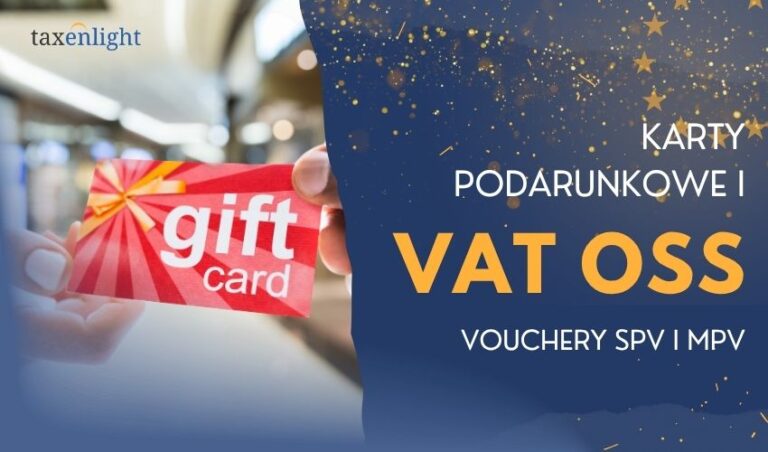 VAT OSS and gift cards – how to settle SPV and MPV vouchers?