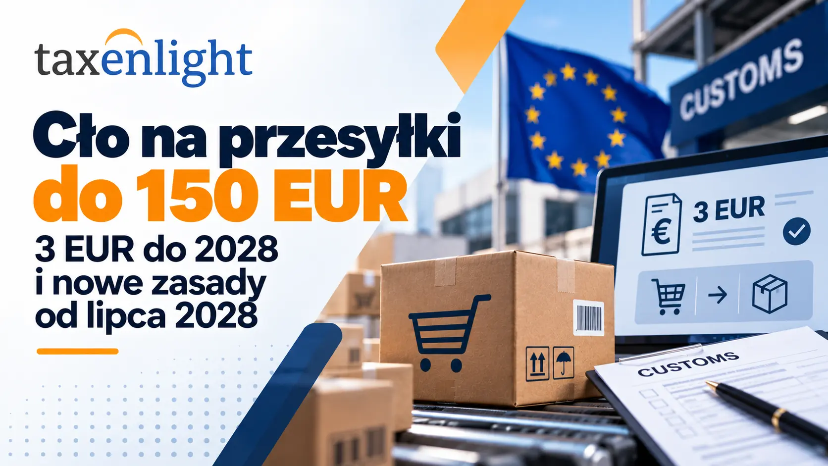 Cło na przesyłki do 150 EUR 3 EUR do 2028