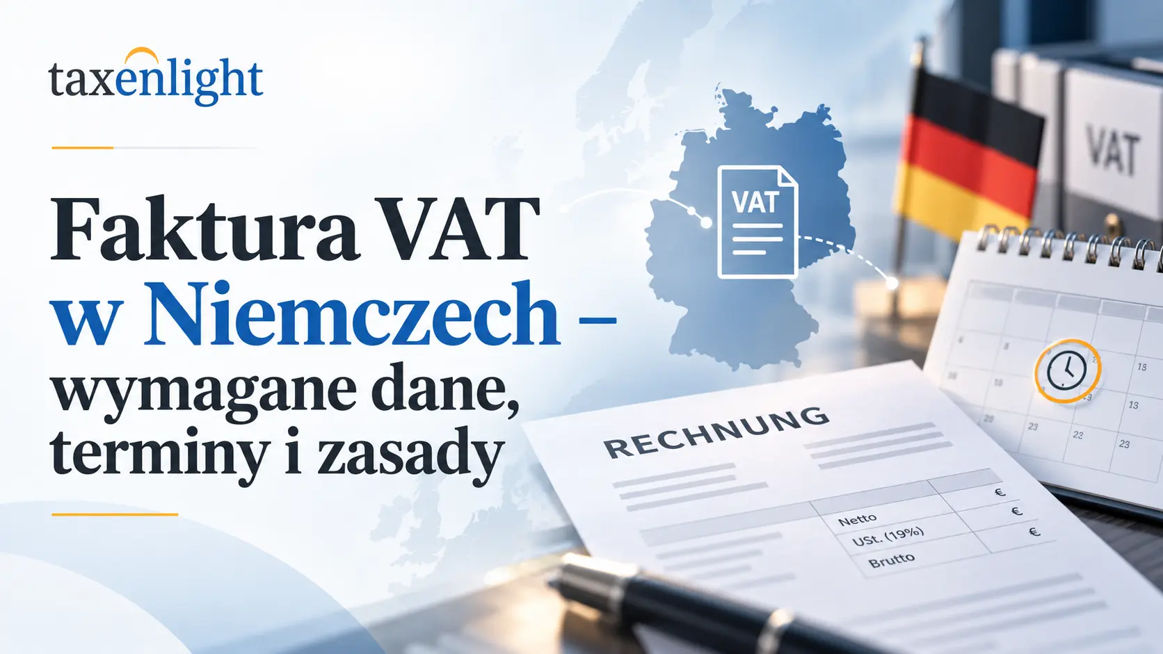 VAT invoice in Germany requirements data deadlines rules How to issue an invoice in Germany How to issue a German invoice